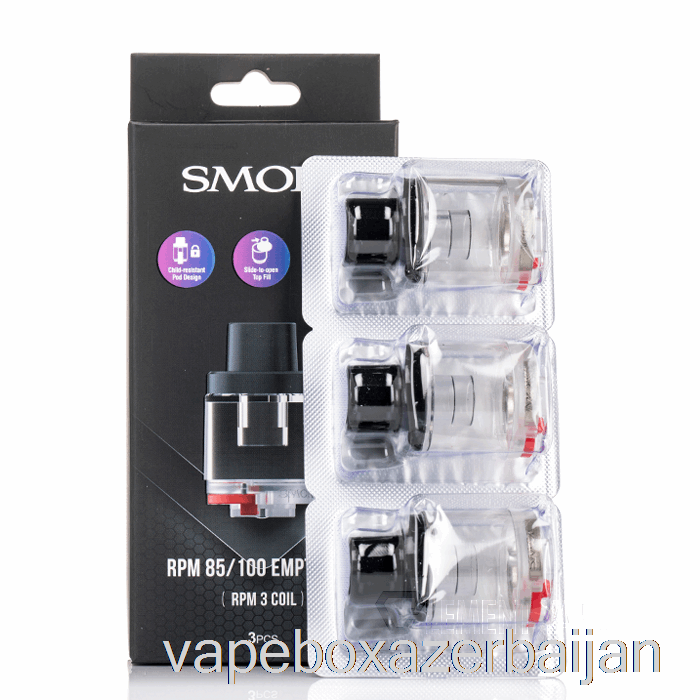 Vape Azerbaijan SMOK RPM 85/100 Replacement Pods RPM 2 Coil Pods